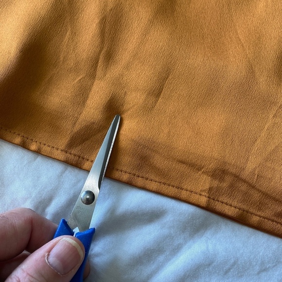 Abercrombie‎ & Fitch NWT Women's Golden Brown/Orange Satin Camisole Top Size MP - Picture 16 of 16